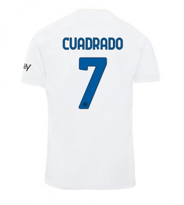Inter Milan Juan Cuadrado #7 Replika Udebanetrøje 2023-24 Kortærmet